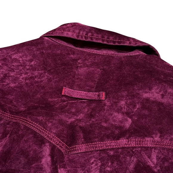 Vintage Jean Paul Gaultier Jeans Velvet Purple Gold Trucker Jacket Womens XS - Picture 9 of 14